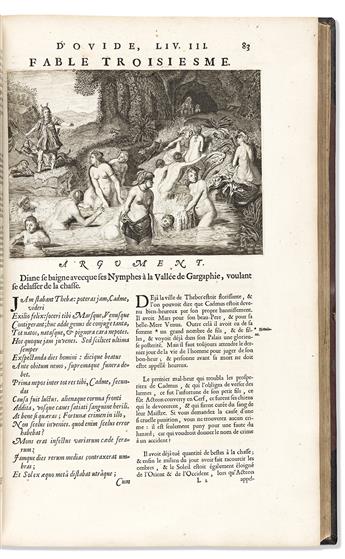 Ovid (43 BCE-18 CE) Les Metamorphoses en Latin et François, Divisées en XV. Livres.